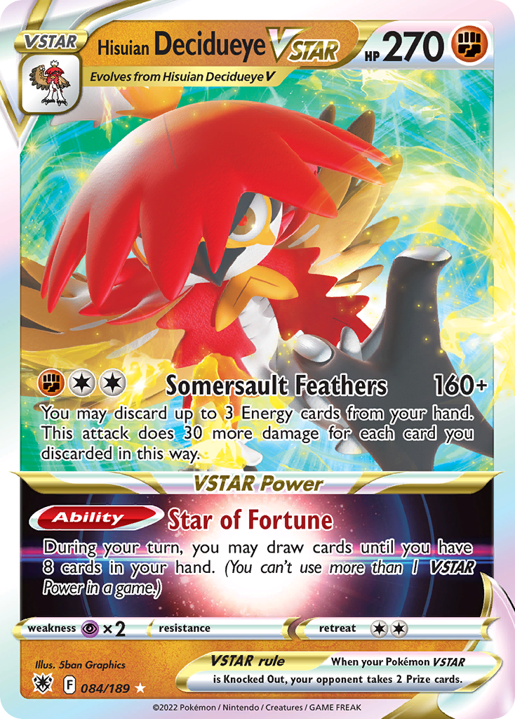 Hisuian Decidueye VSTAR 084 (ASR)