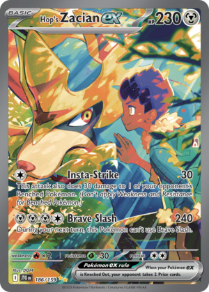 Hop's Zacian EX 186 (JTG)