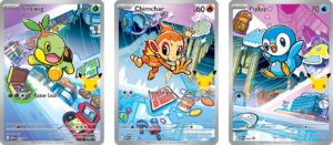 Turtwig 040, Chimchar 041, Piplup 042 - zestaw