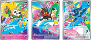 Rowlet 043, Litten 044, Popplio 045 - zestaw