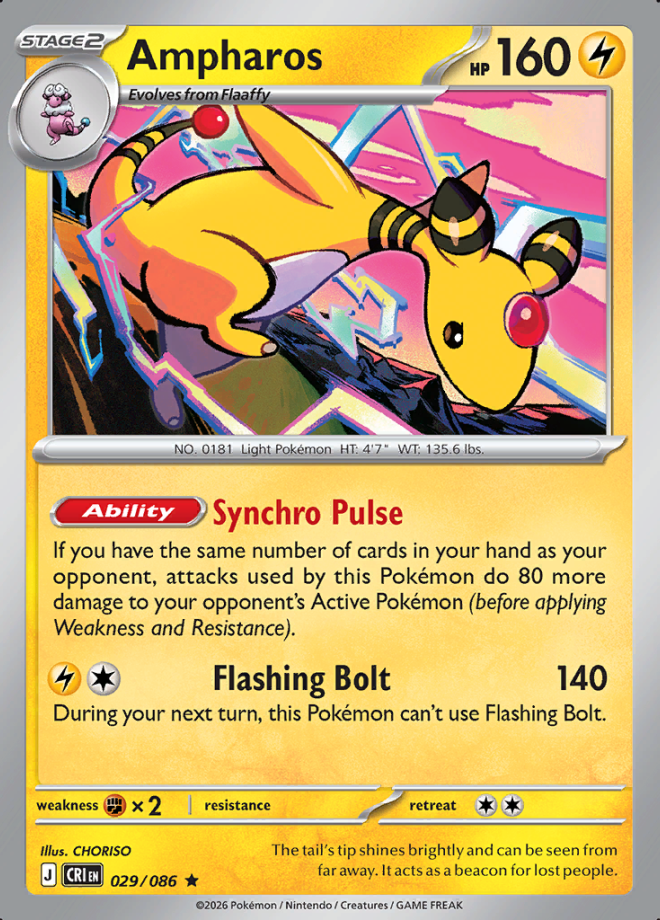 Ampharos Holo 029 (CRI)