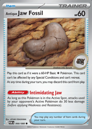 Antique Jaw Fossil Reverse Holo 068 (POR)