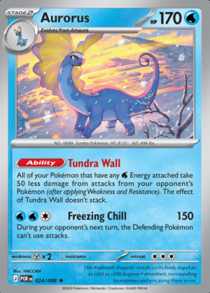 Aurorus Reverse Holo 024 (POR)