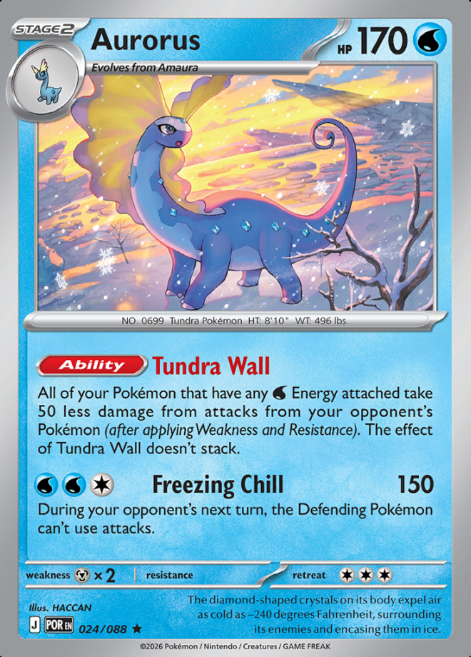 Aurorus Reverse Holo 024 (POR)