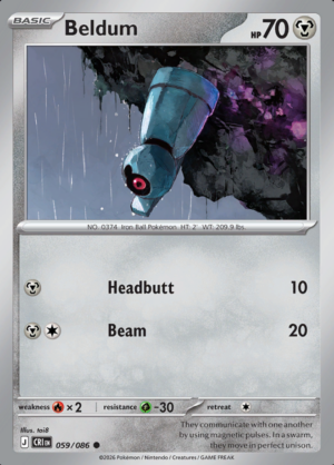 Beldum Reverse Holo 059 (CRI)