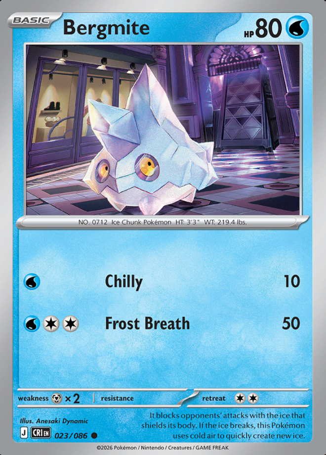 Bergmite Reverse Holo 023 (CRI)