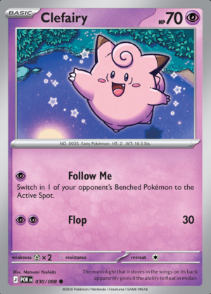 Clefairy Reverse Holo 030 (POR)
