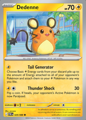 Dedenne Reverse Holo 029 (POR)