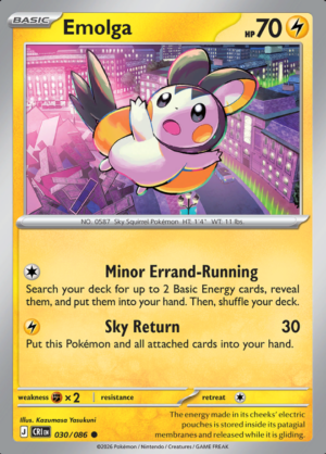 Emolga Reverse Holo 030 (CRI)
