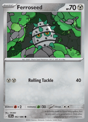 Ferroseed Reverse Holo 062 (CRI)