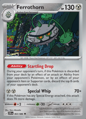 Ferrothorn Reverse Holo 063 (CRI)