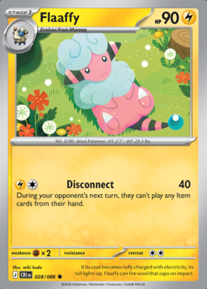 Flaaffy Reverse Holo 028 (CRI)