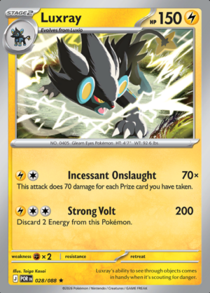 Luxray Reverse Holo 028 (POR)