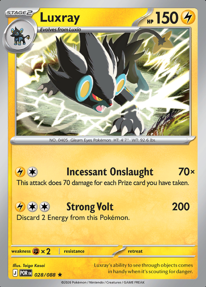 Luxray Holo 028 (POR)