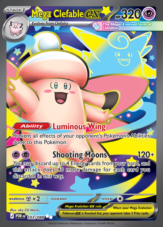 Mega Clefable EX 103 (POR)