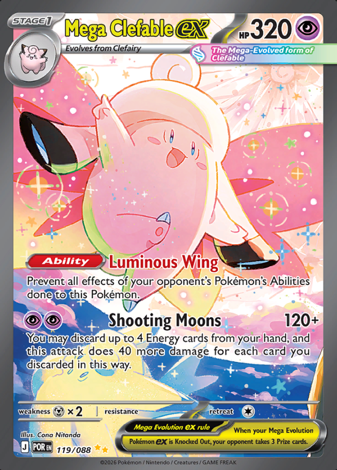 Mega Clefable EX 119 (POR)
