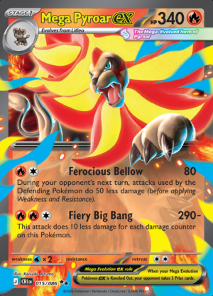 Mega Pyroar ex 015 (CRI)