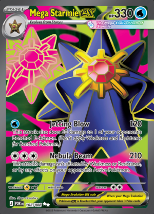 Mega Starmie EX 102 (POR)