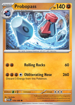 Probopass Reverse Holo 038 (POR)
