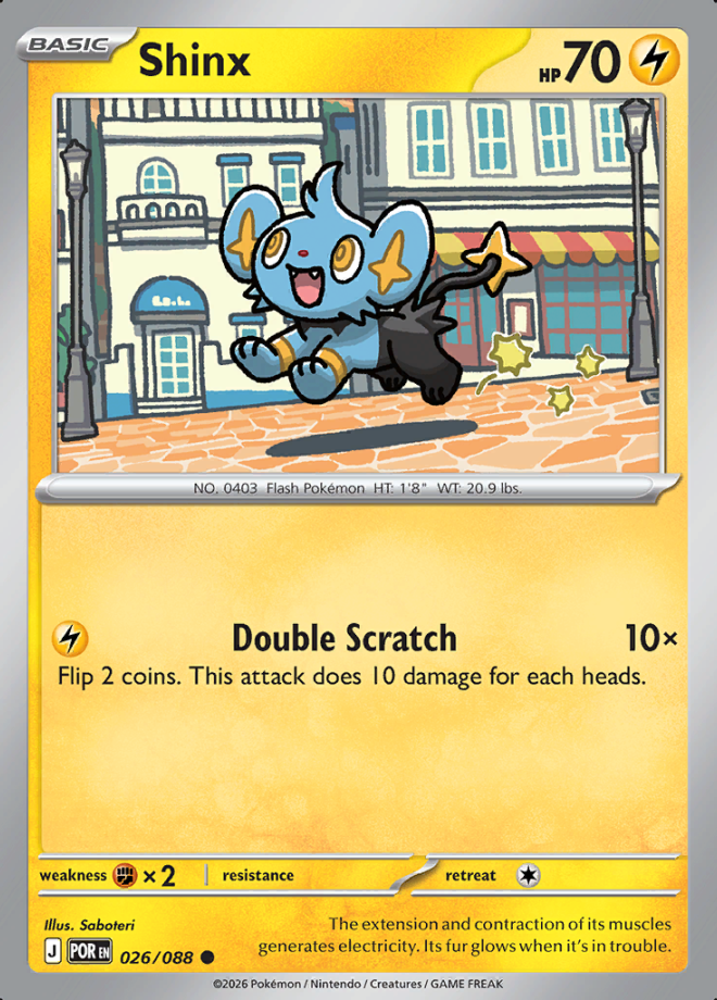 Shinx Reverse Holo 026 (POR)