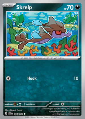 Skrelp Reverse Holo 058 (CRI)