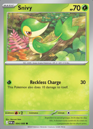 Snivy Reverse Holo 004 (POR)