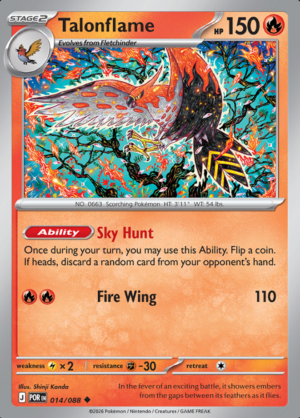Talonflame Reverse Holo 014 (POR)