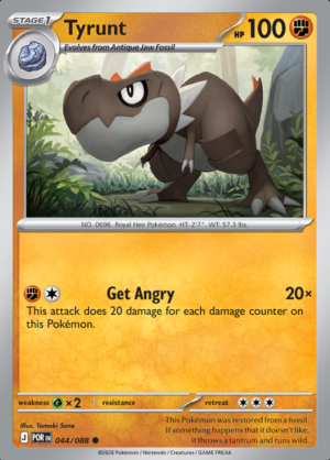 Tyrunt Reverse Holo 044 (POR)
