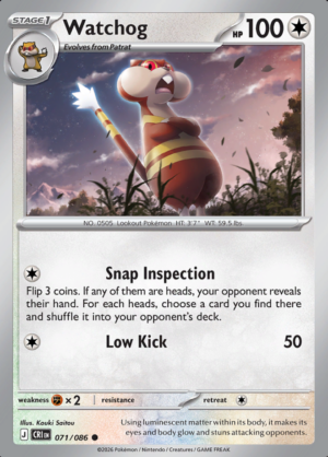 Watchog Reverse Holo 071 (CRI)