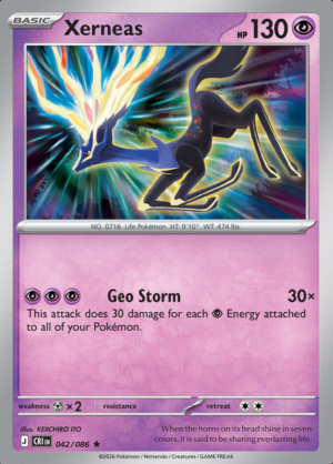 Xerneas Reverse Holo 042 (CRI)
