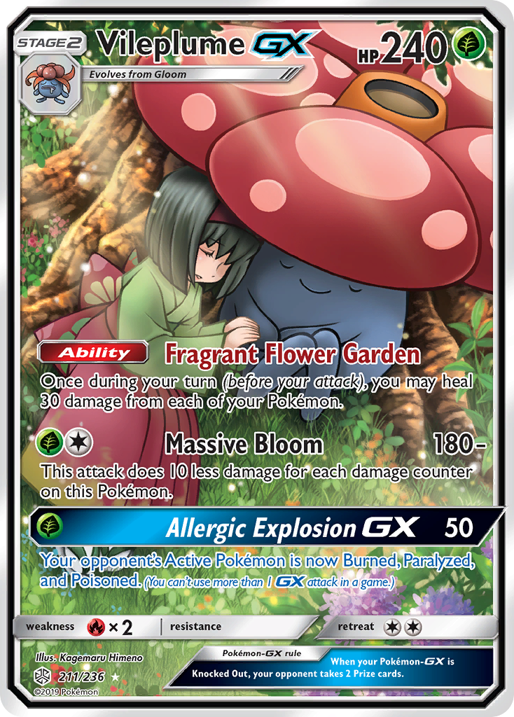 Vileplume GX 211 (CEC)