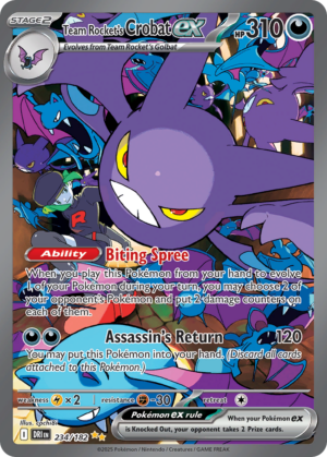 Team Rocket's Crobat EX 234 (DRI)
