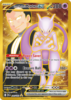 Team Rocket's Mewtwo EX 240 (DRI)