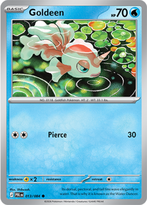 Goldeen Reverse Holo 013 (PBL)