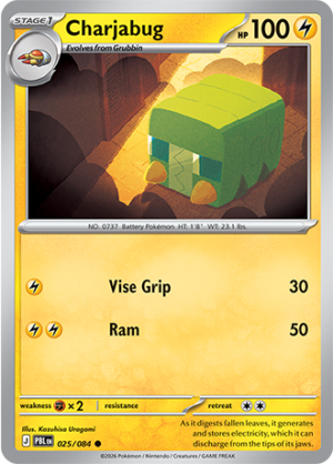 Charjabug Reverse Holo 025 (PBL)