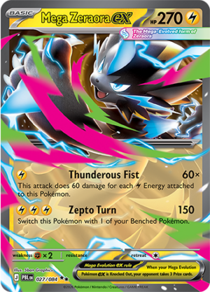 Mega Zeraora EX 027 (PBL)