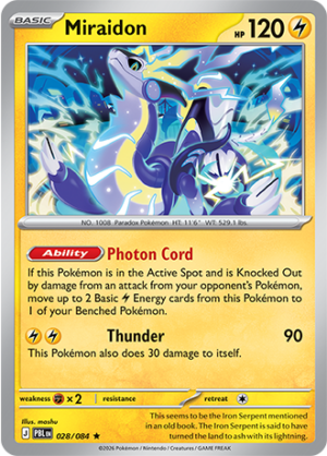 Miraidon Reverse Holo 028 (PBL)