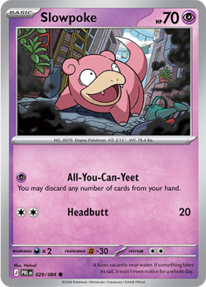 Slowpoke Reverse Holo 029 (PBL)