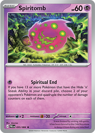 Spiritomb Reverse Holo 035 (PBL)