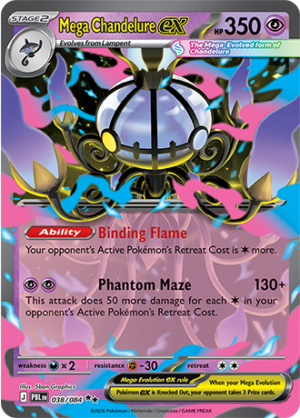 Mega Chandelure EX 038 (PBL)