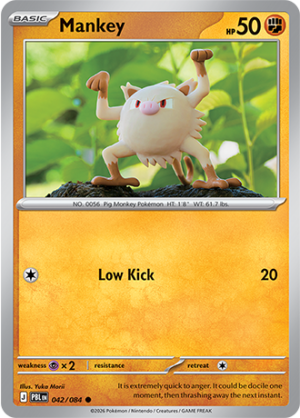 Mankey Reverse Holo 042 (PBL)