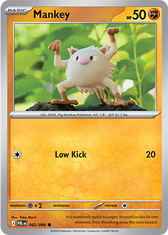 Mankey Reverse Holo 042 (PBL)