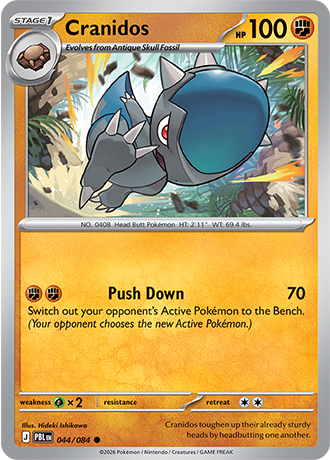 Cranidos Reverse Holo 044 (PBL)