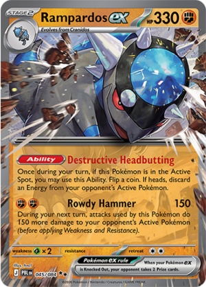 Rampardos EX 045 (PBL)