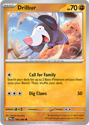 Drilbur Reverse Holo 046 (PBL)