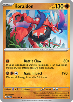Koraidon Reverse Holo 047 (PBL)