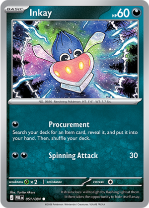 Inkay Reverse Holo 051 (PBL)