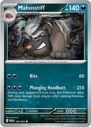 Mabosstiff Reverse Holo 058 (PBL)
