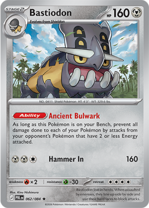 Bastiodon Reverse Holo 062 (PBL)