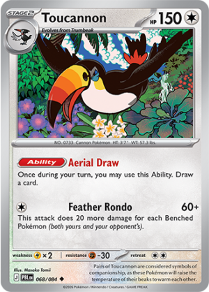 Toucannon Reverse Holo 068 (PBL)